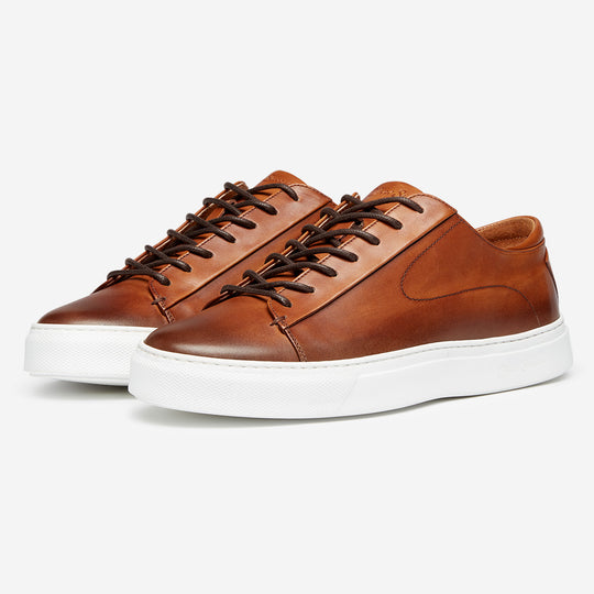 StrideUp Sirolo Dark Tan Men’s Trainers