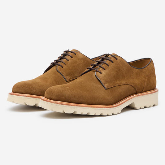 StrideUp Alderton Tan Suede Men's Derby Shoes