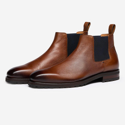 StrideUp Arditi Dark Tan Men's Chelsea Boots