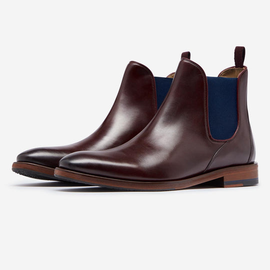 StrideUp Andante Burgundy Men's Chelsea Boots