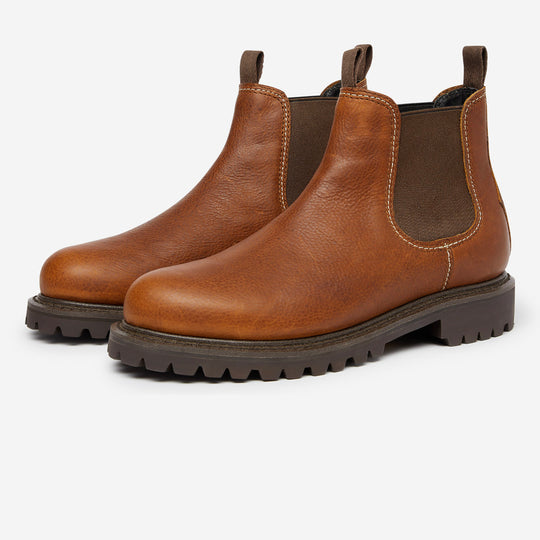 StrideUp Blythborough Dark Tan Men's Chelsea Boots