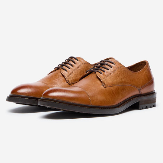 StrideUp Caria Tan Men's Derby Shoes