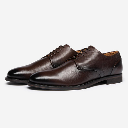 StrideUp Campobello Brown Men's Derby Shoes