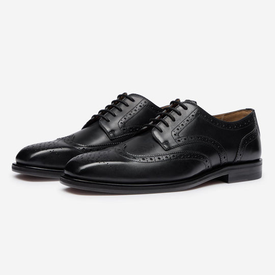 StrideUp Chedworth Black Brogues