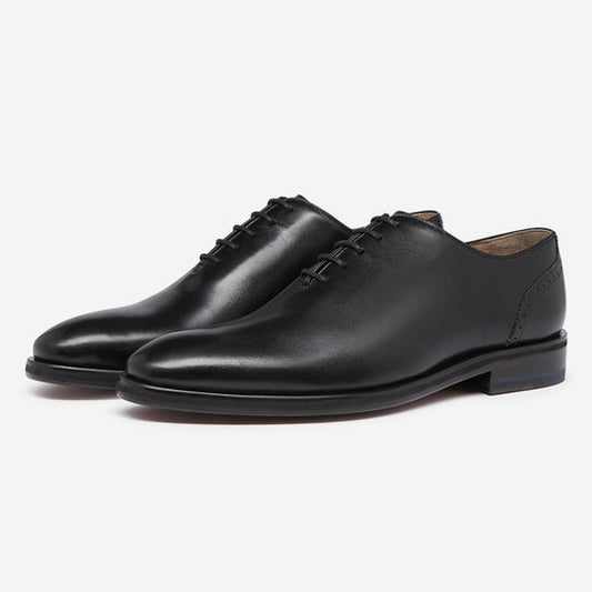 StrideUp Cropwell Black Men's Oxford Shoes