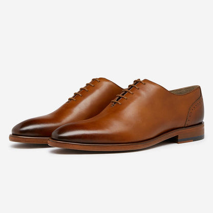 StrideUp Cropwell Tan Men's Oxford Shoes