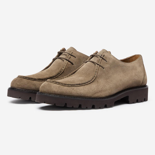 StrideUp Hayes Taupe Men's Derby Shoes