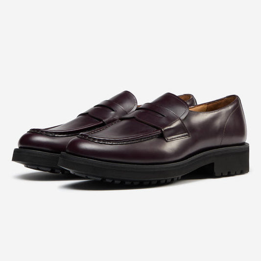StrideUp Hitcham Burgundy Men's Slip-on Shoes