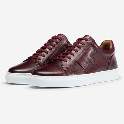 StrideUp Kendal Burgundy Men’s Trainers