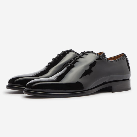 StrideUp Montalfano Black Patent Men's Oxford Shoes