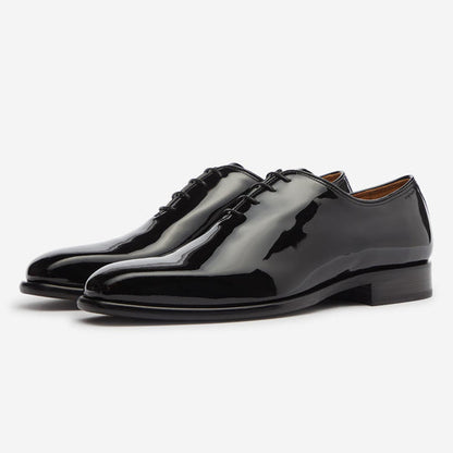 StrideUp Montalfano Black Patent Men's Oxford Shoes