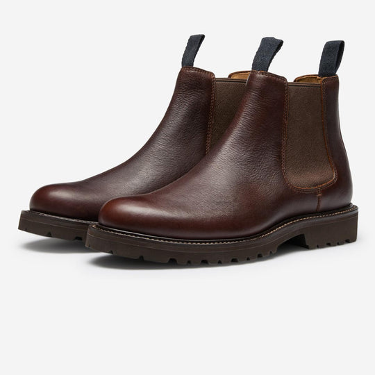 StrideUp Pettistree Dark Brown Men's Chelsea Boots