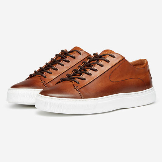 StrideUp Sirolo Dark Tan Men’s Trainers