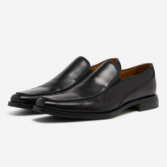 StrideUp Stella Black Men's Slip-on Shoes