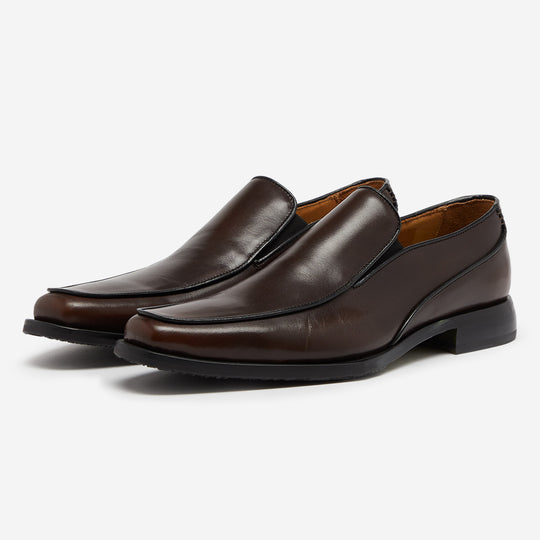 StrideUp Stella Dark Brown Men's Slip-on Shoes