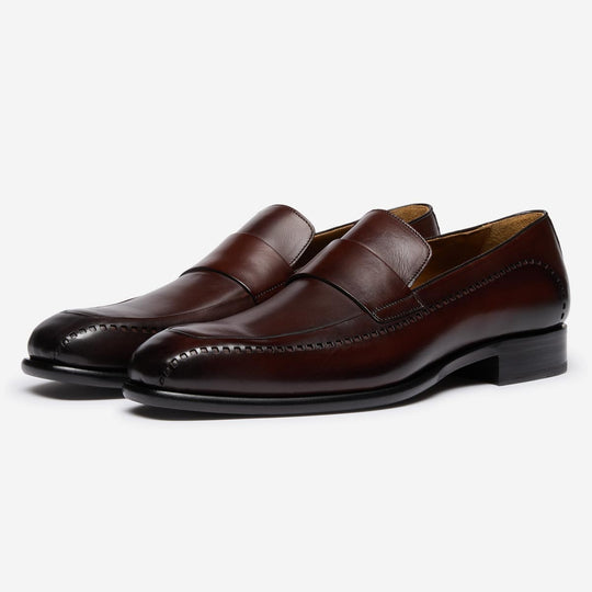 StrideUp Villacidro Dark Brown Men's Slip-on Shoes