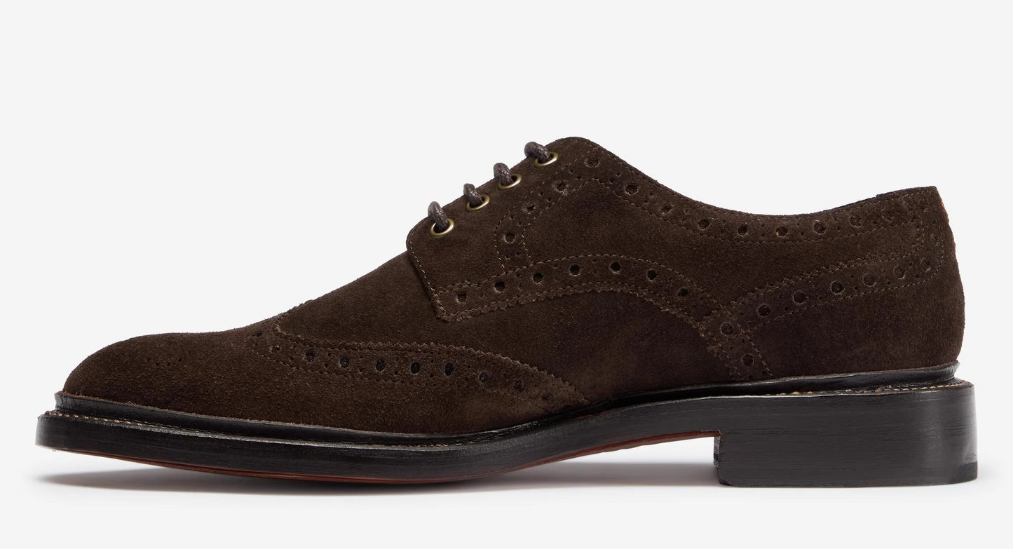 Saunders Chocolate Suede